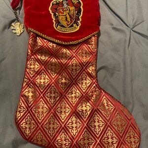 Harry Potter Universal Studios Gryffindor Red and Gold Holiday Stocking